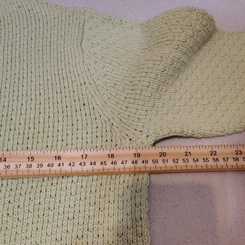 Talbots Womens Light Green Knit Cardigan Sweater Button Front Size Small‎ HH